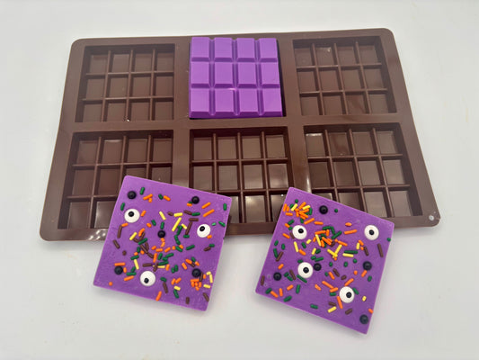 Mini Chocolate Bar Cookie Mold – 6 Cavity Silicone Cookie Bar Mold