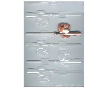 Baseball Ball & Glove Lollipop 5 Cavity
