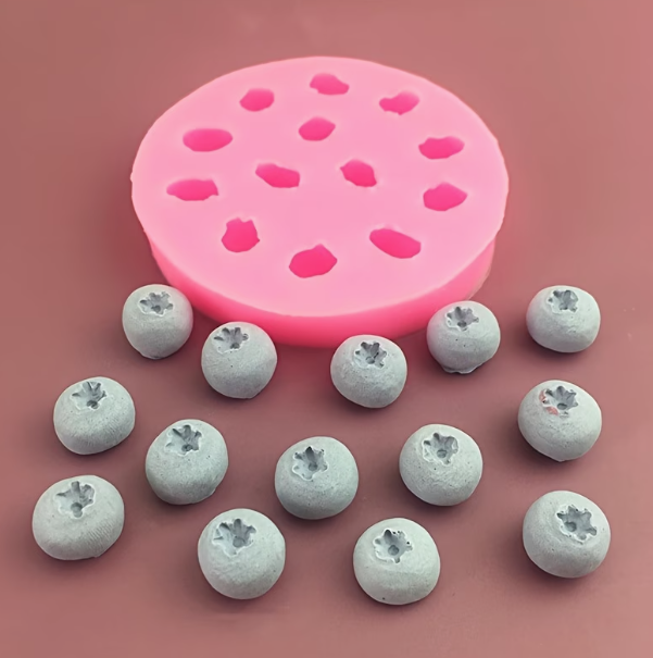 Blueberry Silicone Candy Mold Mini Fruit Chocolate & Gummy Mold
