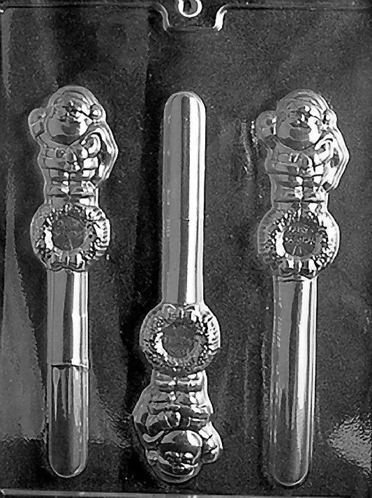 Life of the Party Santa wreath Pretzel Lolly