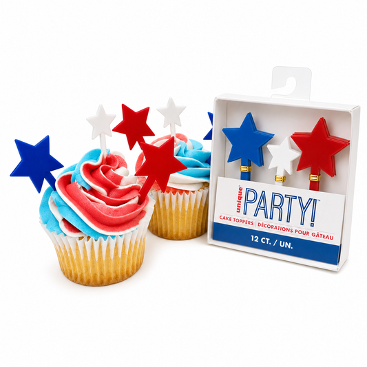 Patriotic Cupcake Toppers 12pk
