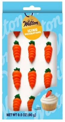 Wilton Edible Carrot Icing Decorations 1 1/4in 12-Count