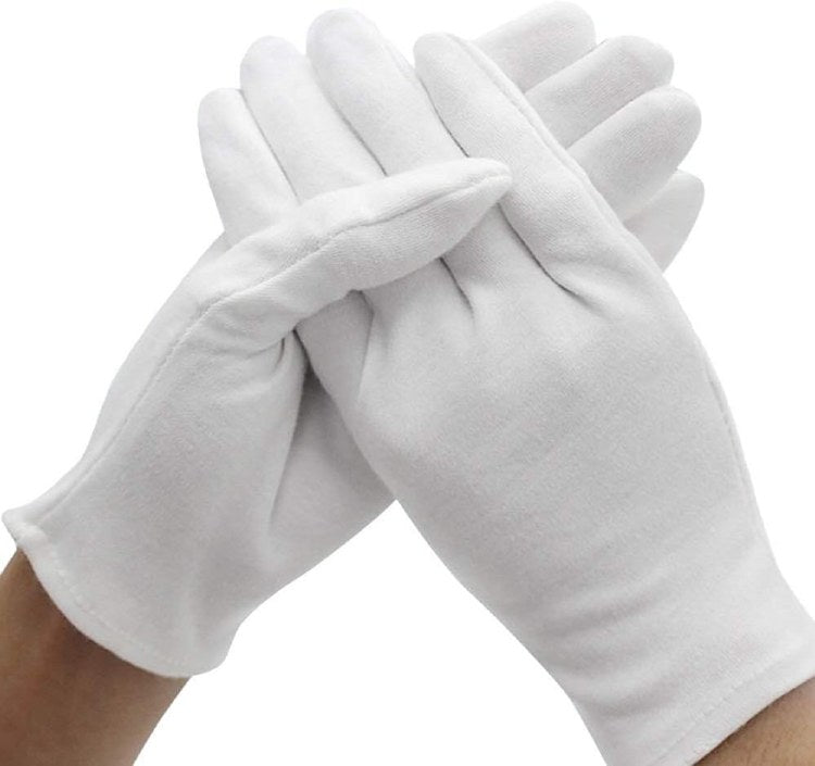 CK Product White Cotton Gloves