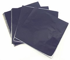 Foils 4in x 4in Black 125 pkg