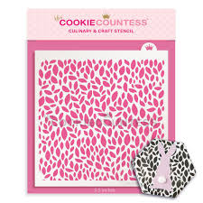 Leaf Pattern Cookie Stencil
