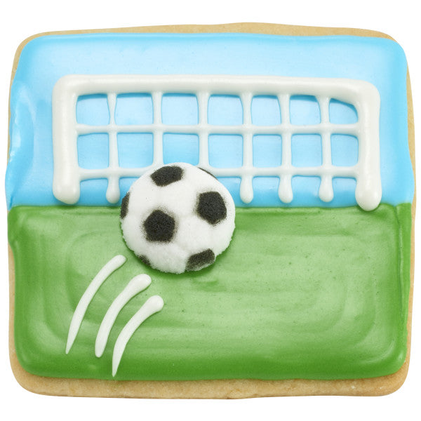 Soccer Ball Edible Decorations 12 Count *Red 3 Free *