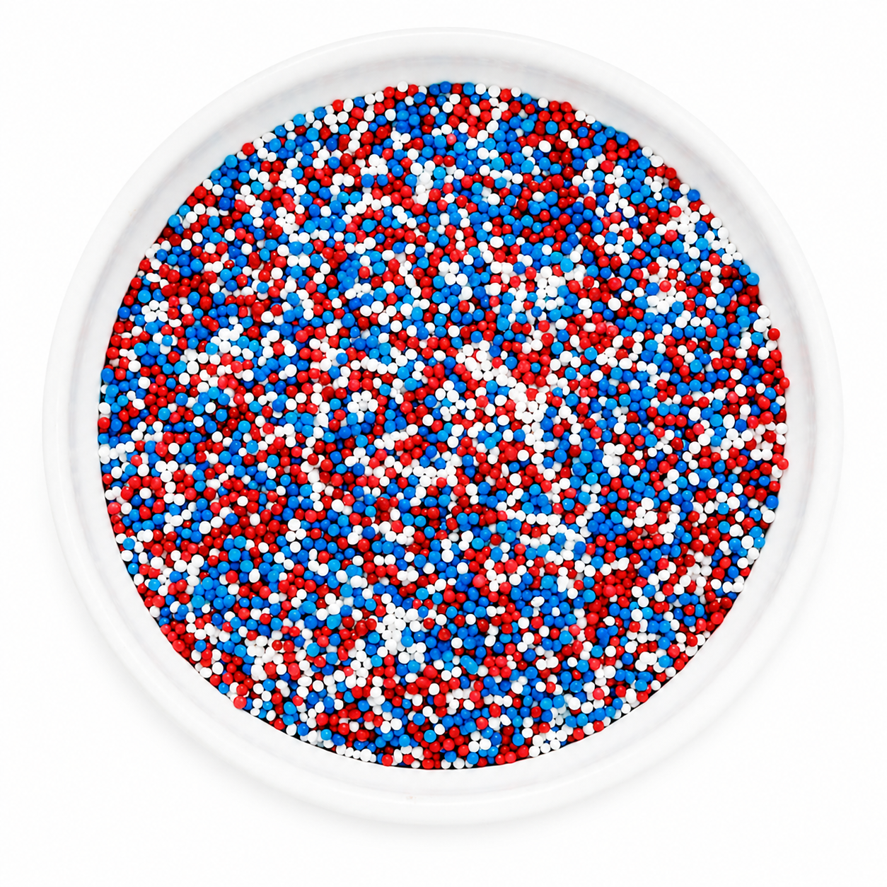 Red White & Blue Nonpareils Dot Cake Decorating