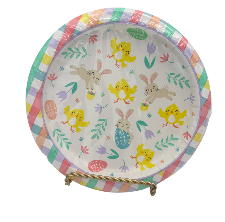 Easter Friends Round Dessert Plates 7in 12ct