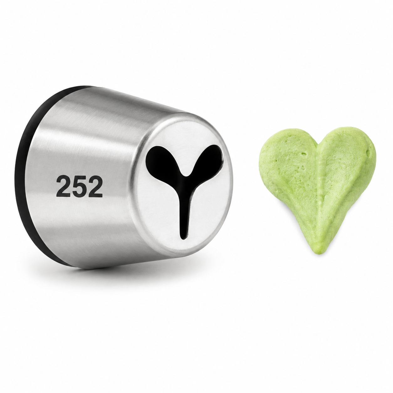 Hearts, Shells & Ropes Piping Tip - Wilton #252 Specialty Heart - Stainless Steel Cake Decorating Tip