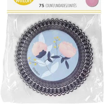Cupcake Liners Standard Blue/Pink/Floral 75-Count