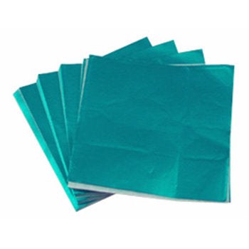 Foils 4in x 4in Aqua 125 pkg