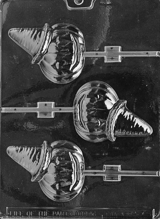 Life of the Party Jack-o-lantern With Hat Lolly