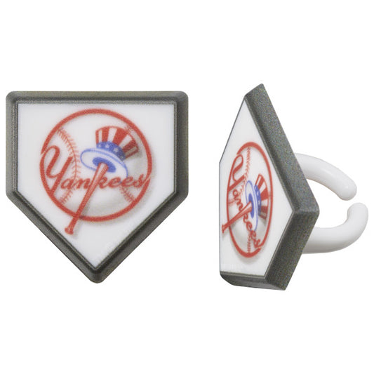 New York Yankees Cupcake Toppers 12 Count
