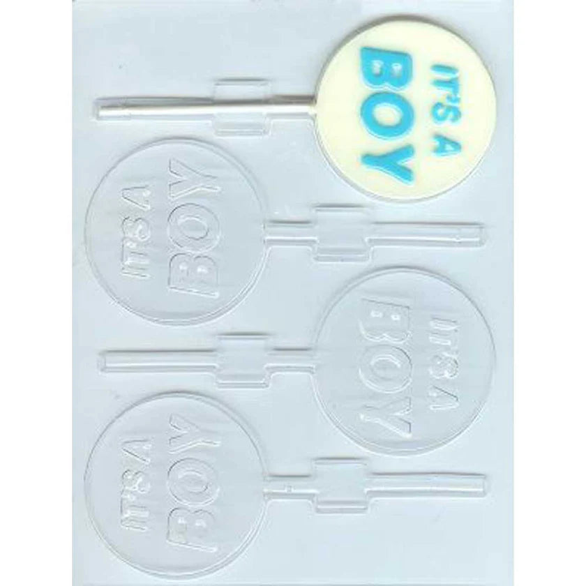 It’s a Boy Lollipop Chocolate Mold – Baby Shower Candy Mold for Favors & Treats
