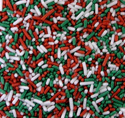 Sprinkles Red Green White 4 Oz