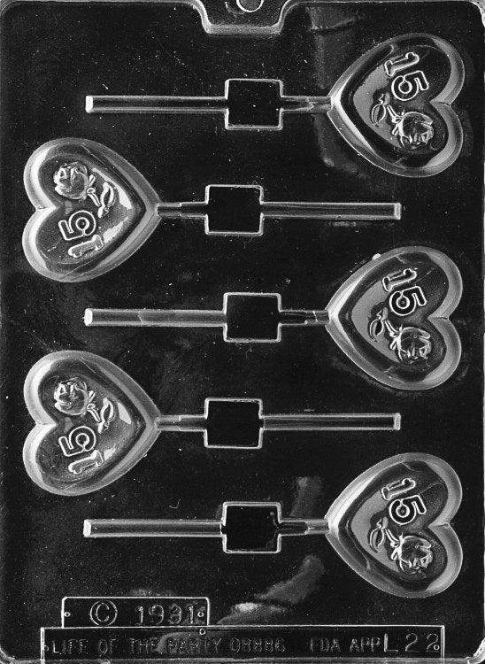 No. 15 Rose Heart Lolly