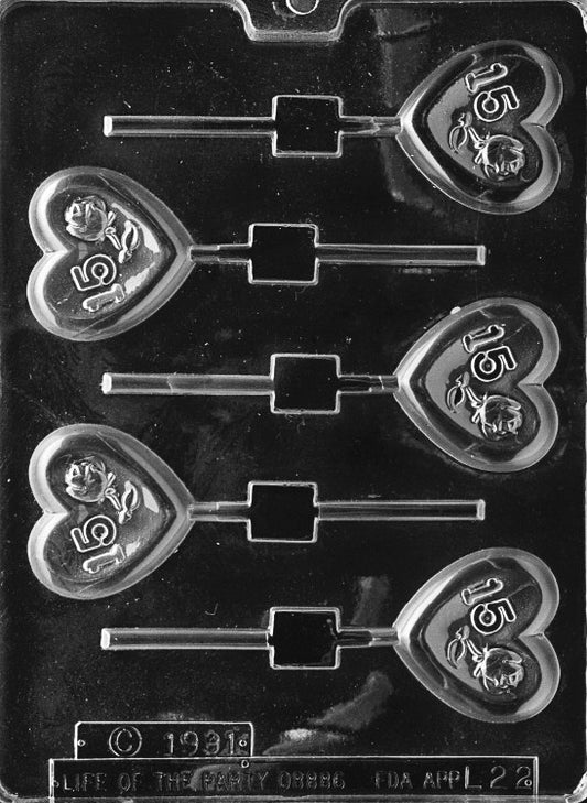 No. 15 Rose Heart Lolly