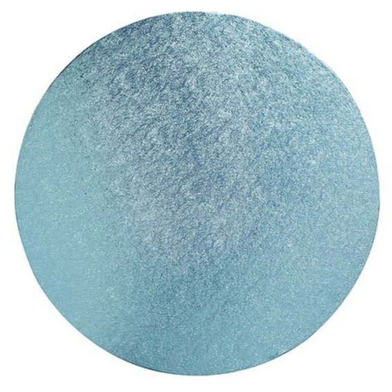 Light Blue Round Cake Drum 1/2 Inch Thick 12"