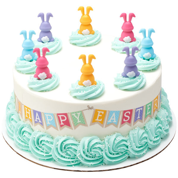 Easter Decopics Colorful Bunnies 12 Count