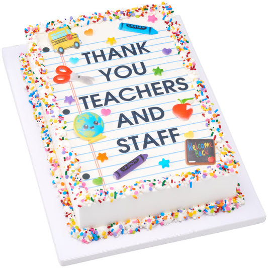 Crayon Icing Topper Teacher Appreciation 12 Count Asst