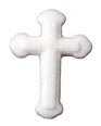 Edible Decorations Small White Cross 1.25in 6-Count