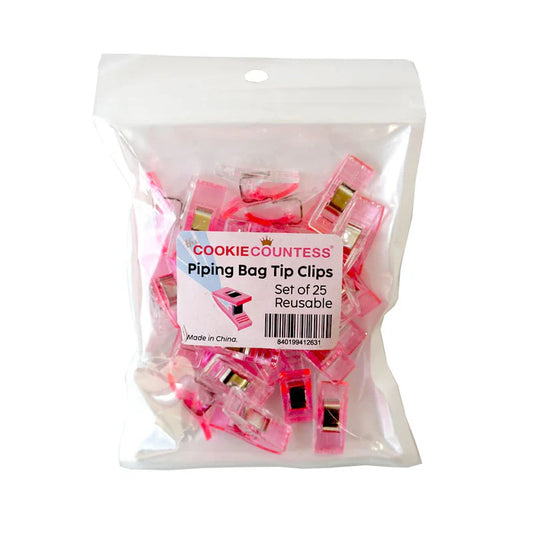 Piping Bag Tip Clips 25 Pack