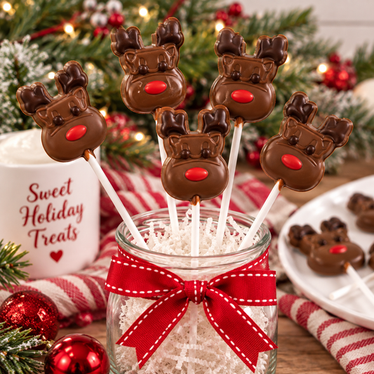 Reindeer Silicone Lollipop Mold 12 Cavity