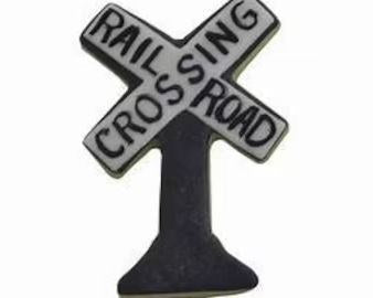 Railroad Sign Cookie Cutter 3in