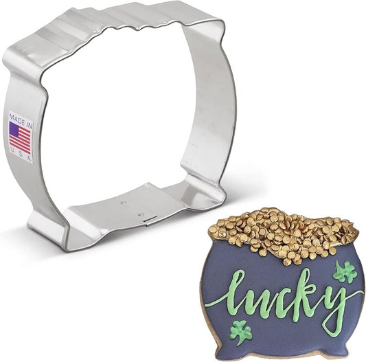 Pot Of Gold/Cauldron Cookie Cutter 3.5in