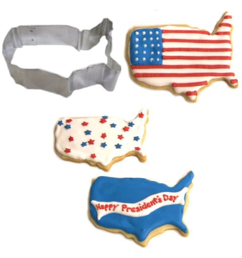 USA Map Cookie Cutter 4.25in