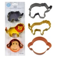 Safari 3pc Cookie Cutter Set