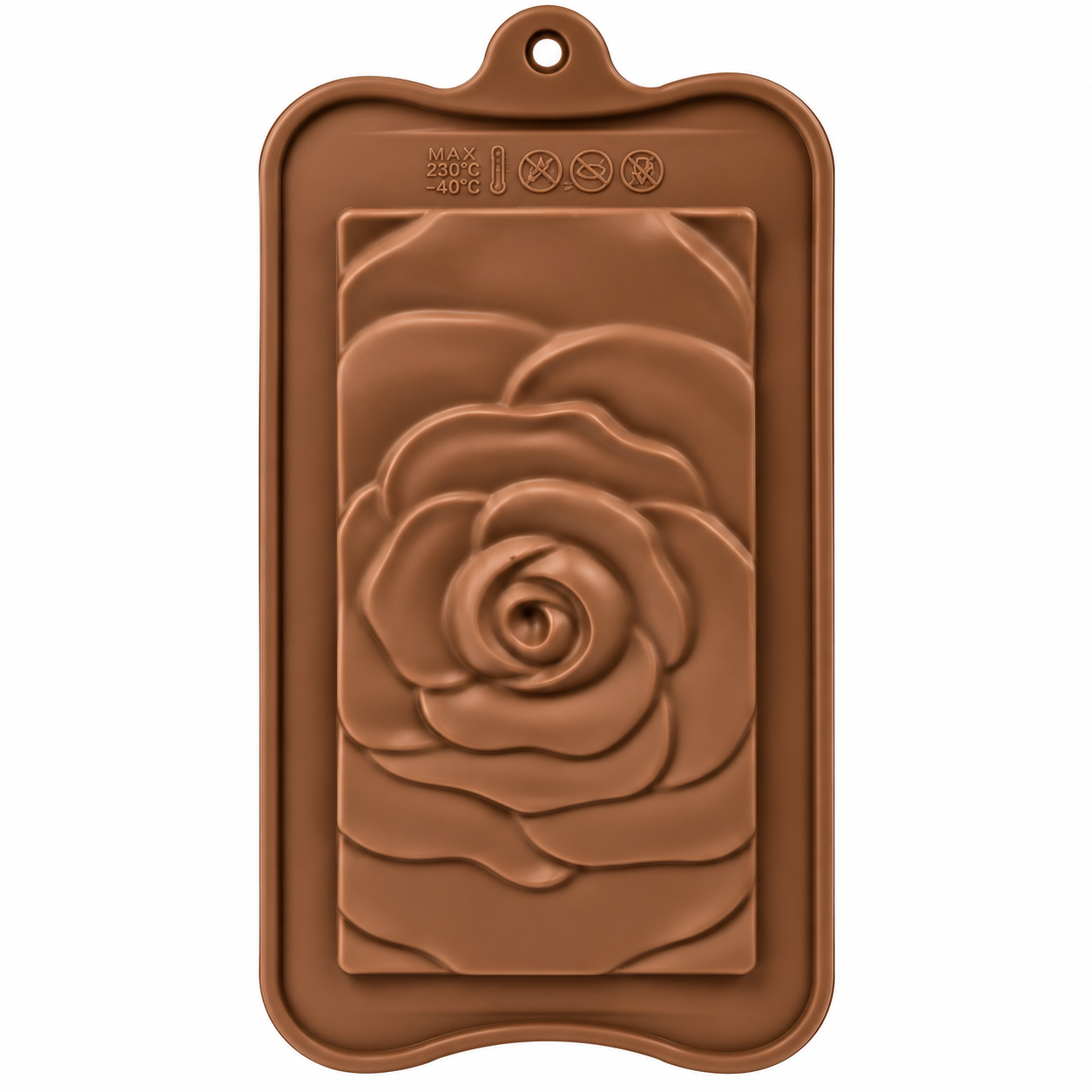 Single Rose Cookie Bar Silicone Mold