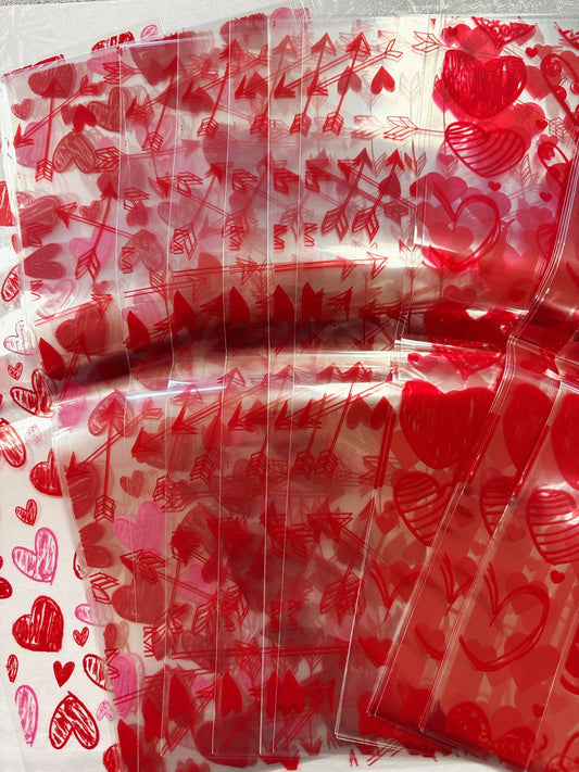 Valentine Assorted Treat Bags 25 Count 11x5