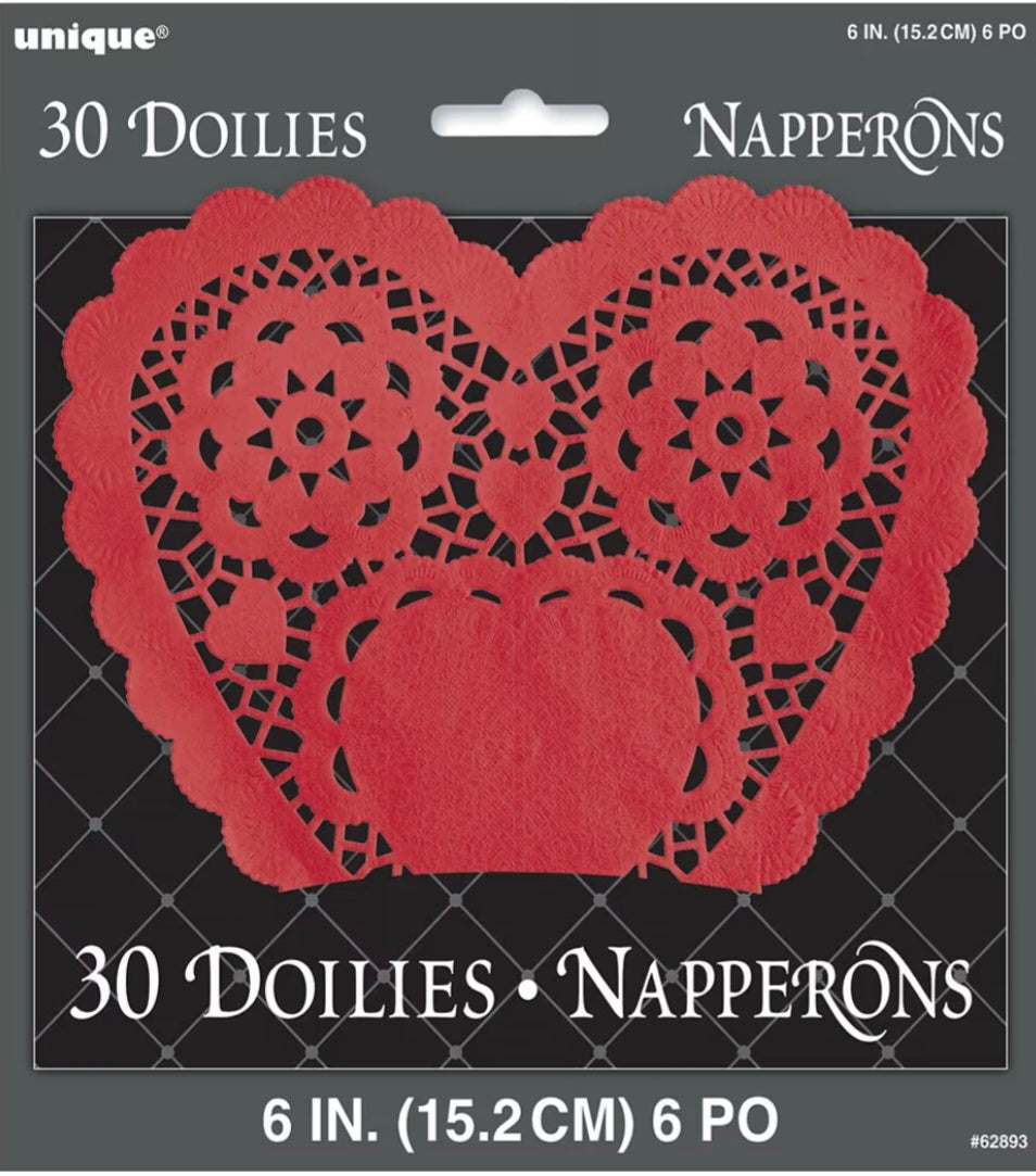 Red Heart Doilies 30ct