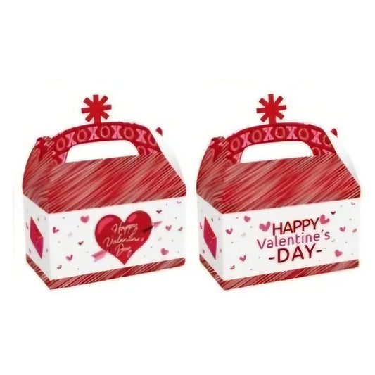 Valentine’s Day Gable Treat Boxes, 4 Count | Heart & Love Designs
