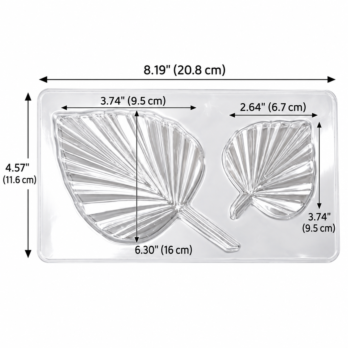 Professional Tropical Palm Leaf Chocolate Mold