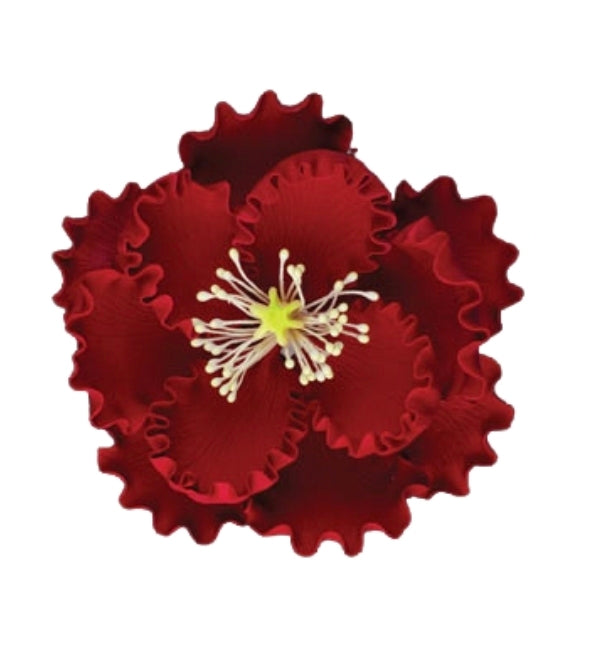 Gum Paste Peony XL 4in Red 1-Count