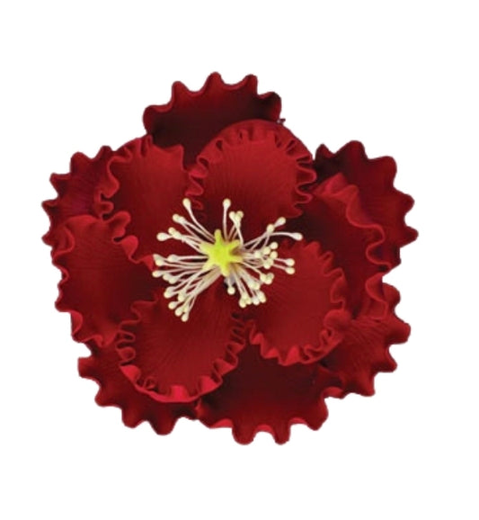 Gum Paste Peony XL 4in Red 1-Count