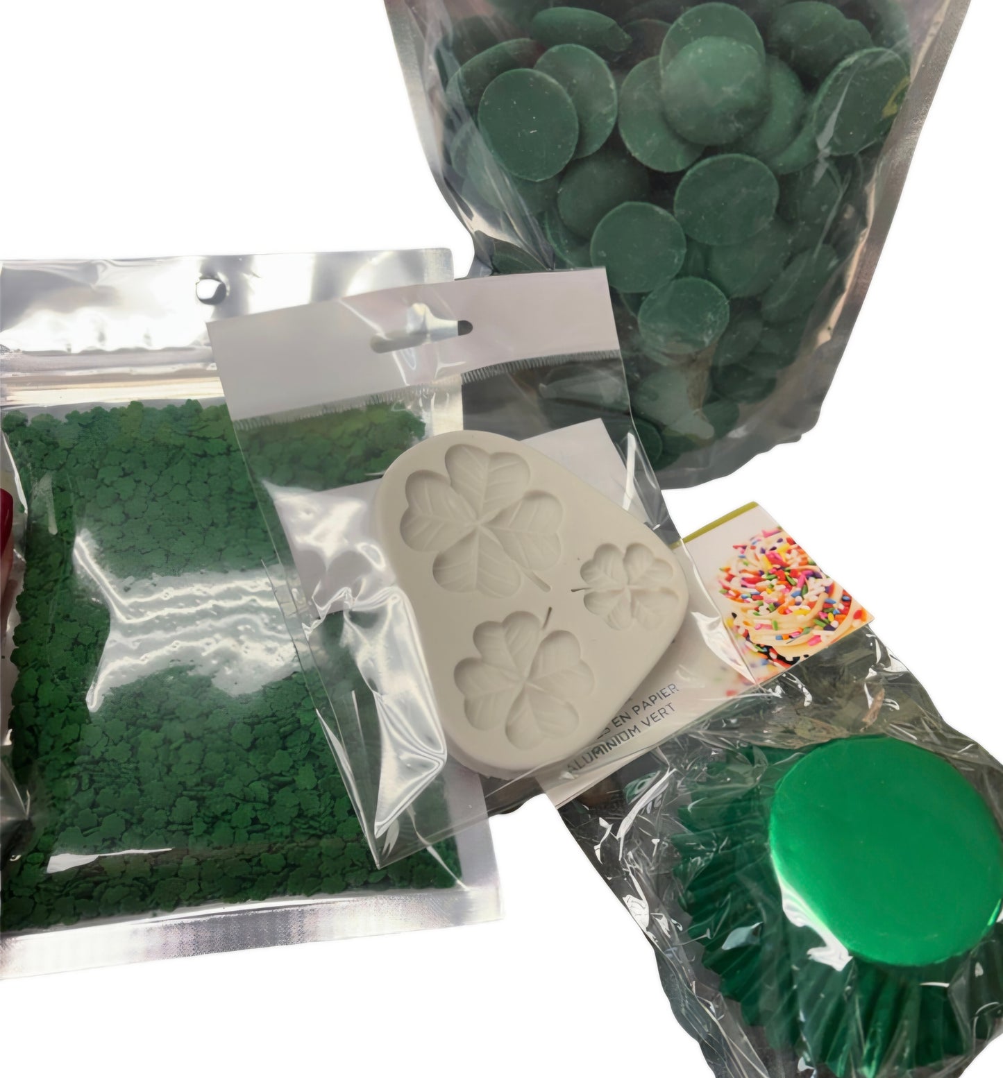 Shamrock Cupcake Decorating Kit – St. Patrick’s Day Chocolate & Sprinkles Bundle