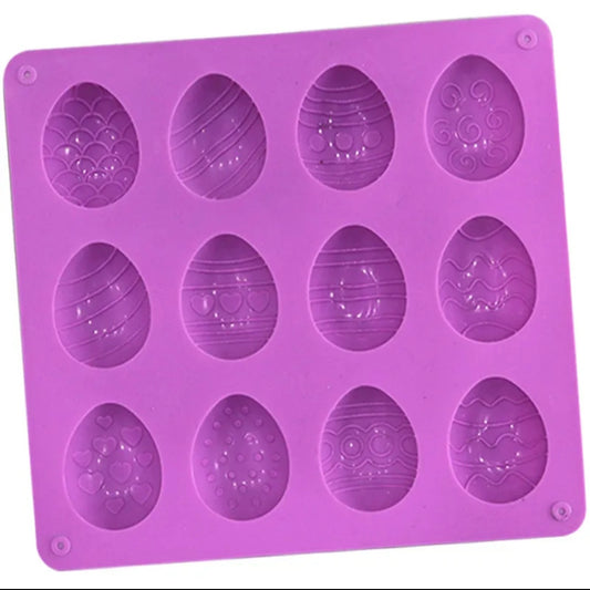 Easter Egg Chocolate Candy Mold – Bite Sized 12 Cavity