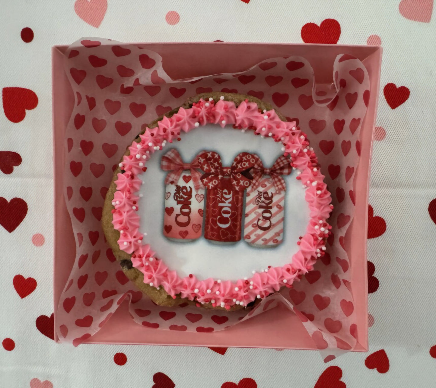 Pink Mini Cake Box With Domed Lid 6 Count