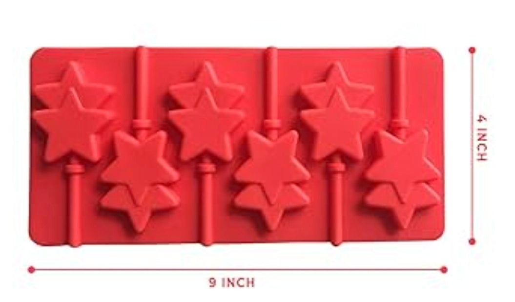 Double Star Lollipop Mold