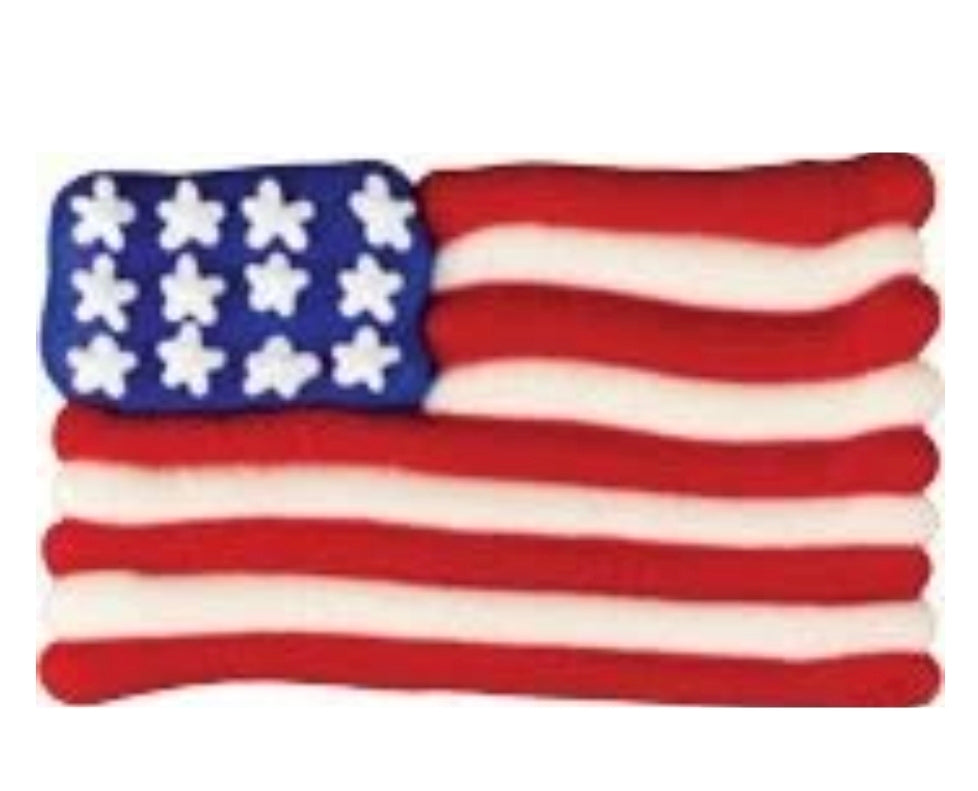 Edible Decorations American Flag 2in 3-Count