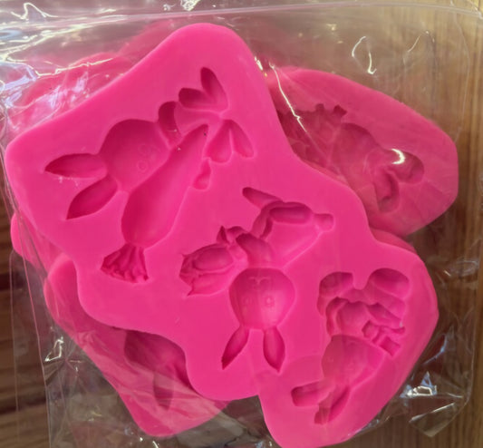 Easter Bunnies Silicone Mold 3 Cavity