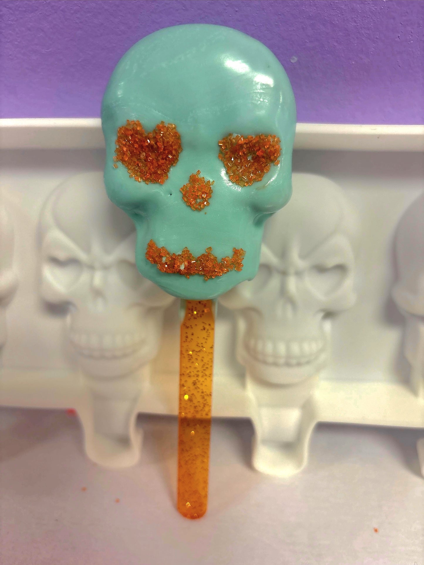 Halloween Skull Cakesicle/Popsicle Silicone Mold