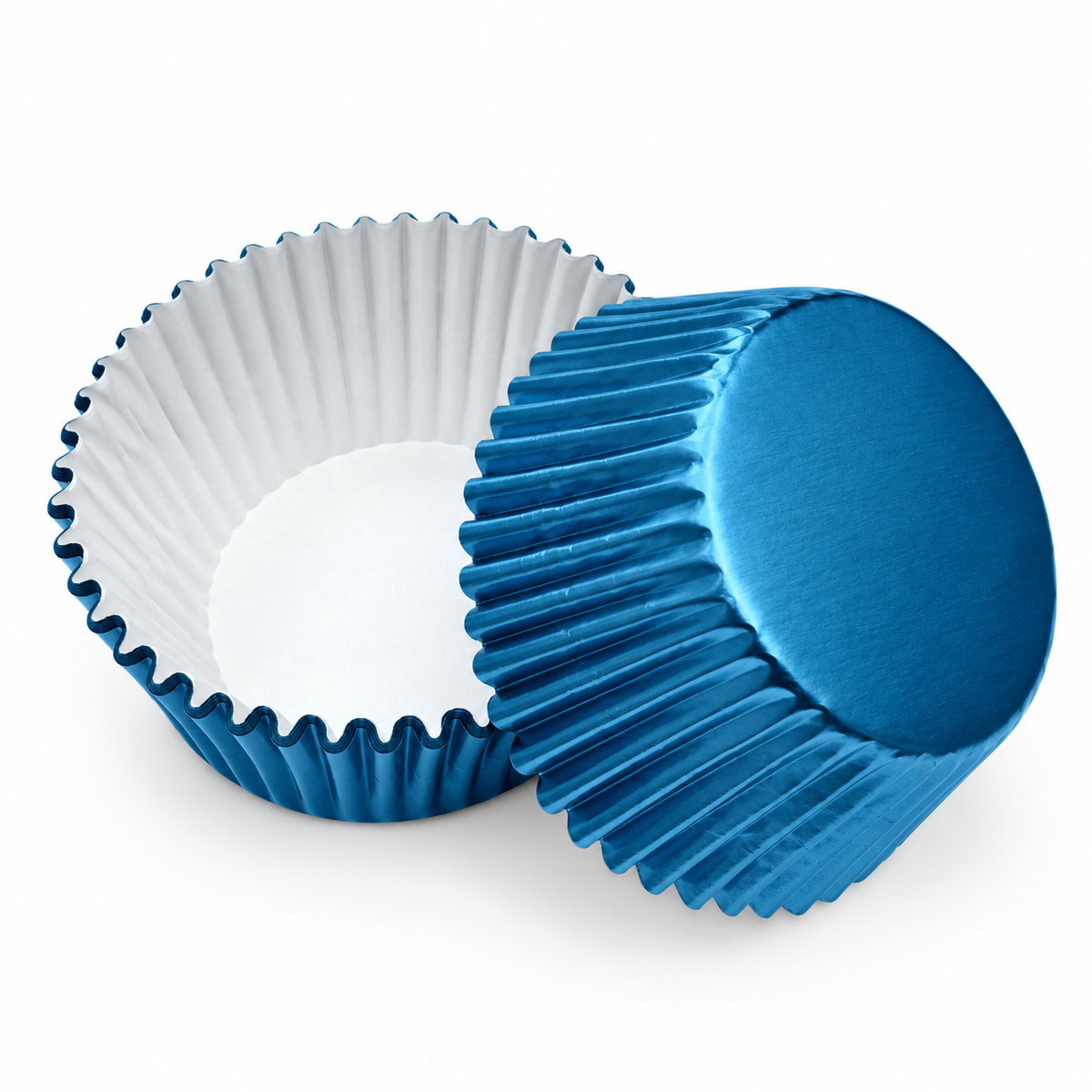 Light Blue Foil Cupcake Wrappers 100 Count