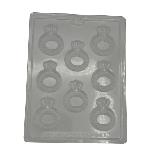 Engagement Ring Chocolate Mold – Diamond Ring Wedding Candy Mold