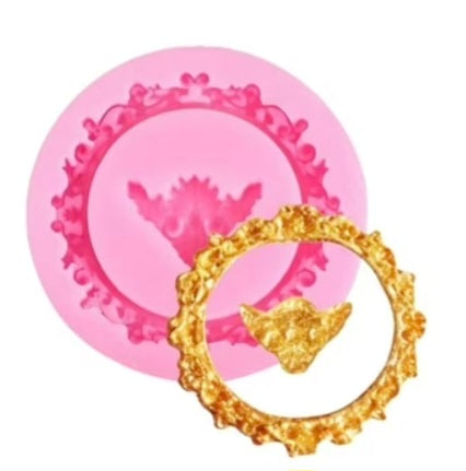 Circle Frame Silicone Mold Fondant & Chocolate Cake Decoration Mold