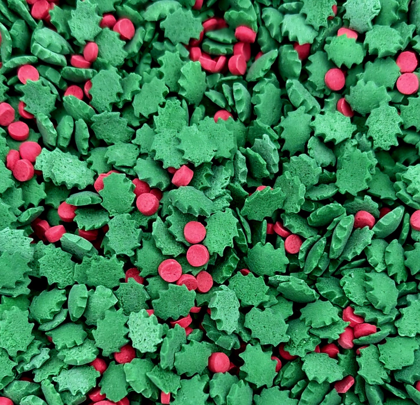 Confetti Sprinkles Holly & Leaves 6 Oz