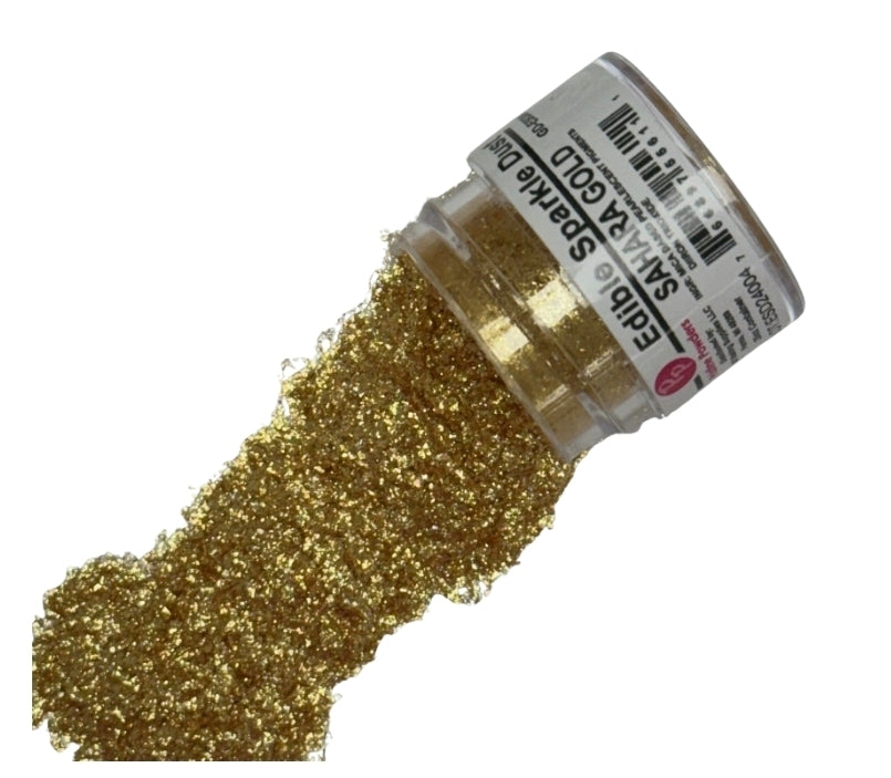 Cocktail Shimmer Edible Sparkle Dust Sahara Gold .25 Oz